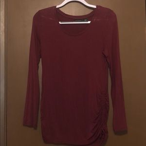 Maroon Tight fit shirt